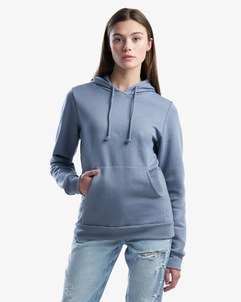 🍁Molleton à capuchon  BLEU ACIER