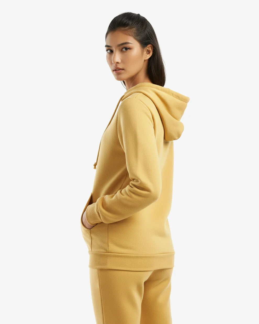 🍁Molleton à capuchon MOUTARDE