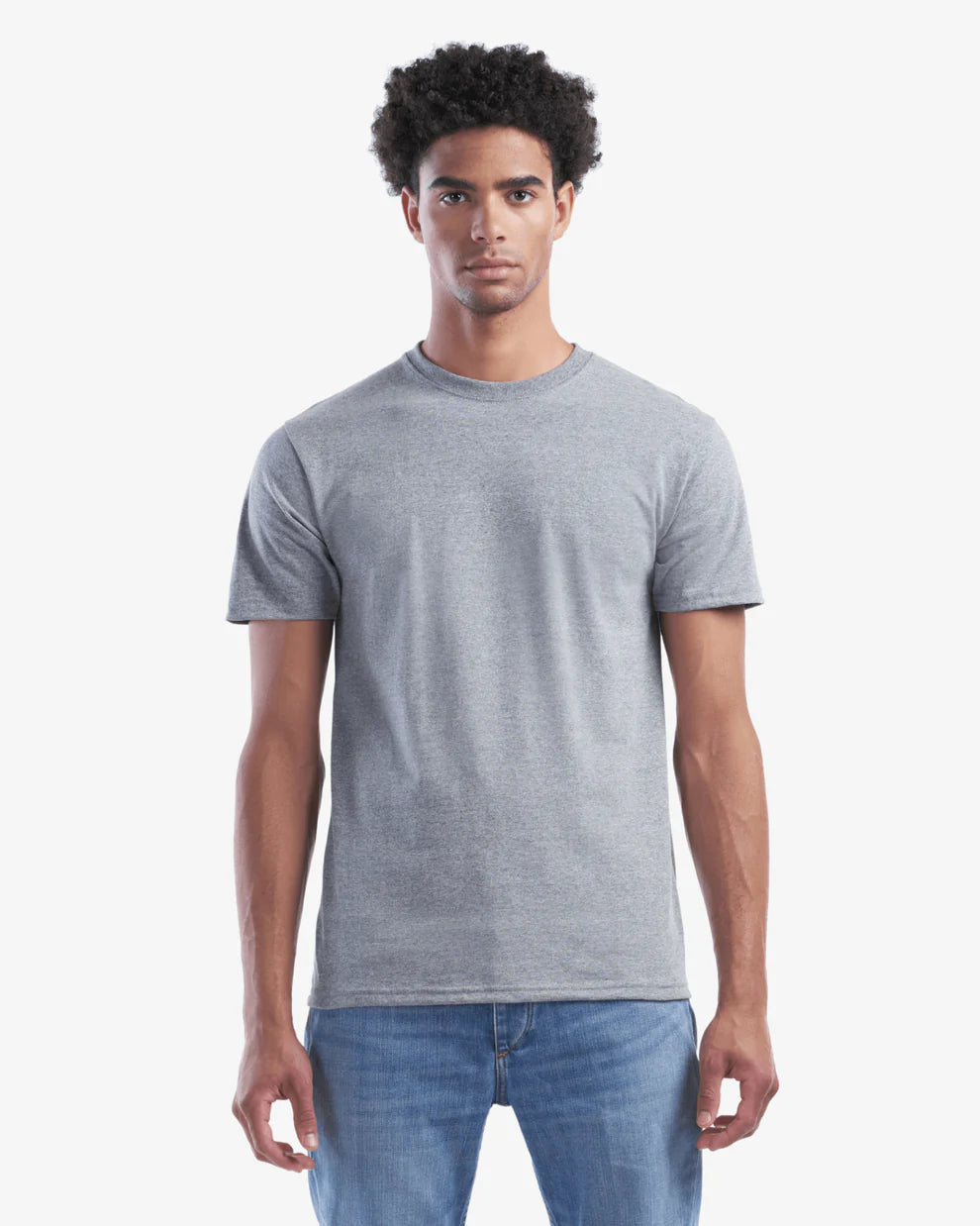 🍁T-shirt en Jersey GRIS