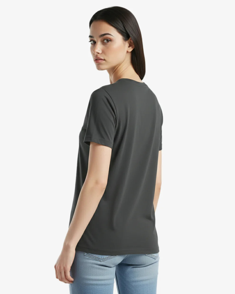 🍁T-shirt en Jersey  CHARBON