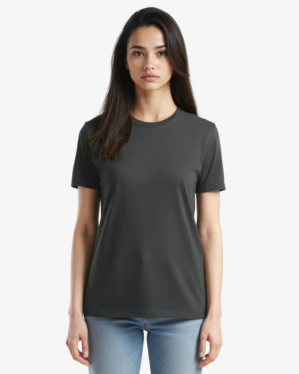 🍁T-shirt en Jersey  CHARBON