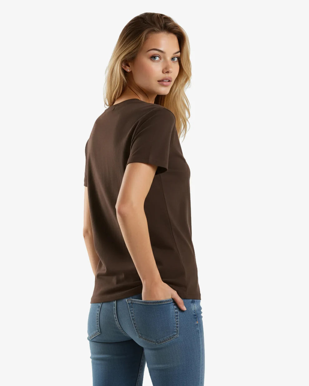 🍁T-shirt en Jersey CHOCOLAT