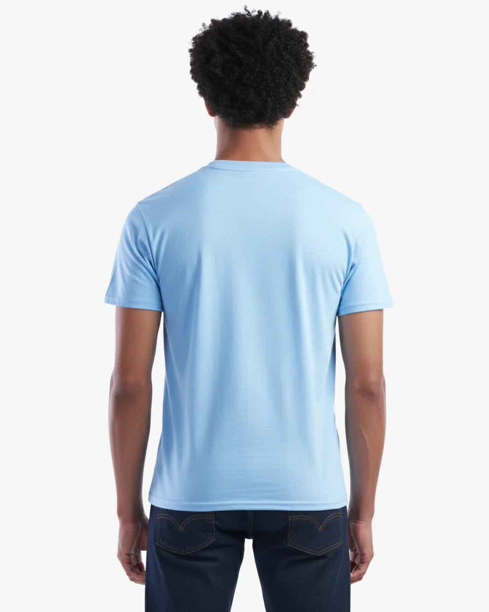 🍁T-shirt en Jersey BLEU PÂLE