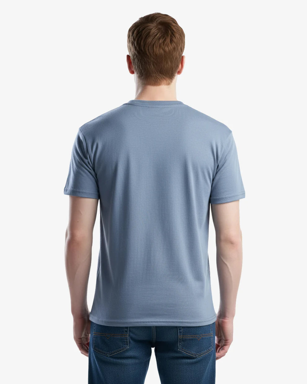 🍁T-shirt en Jersey  BLEU ACIER