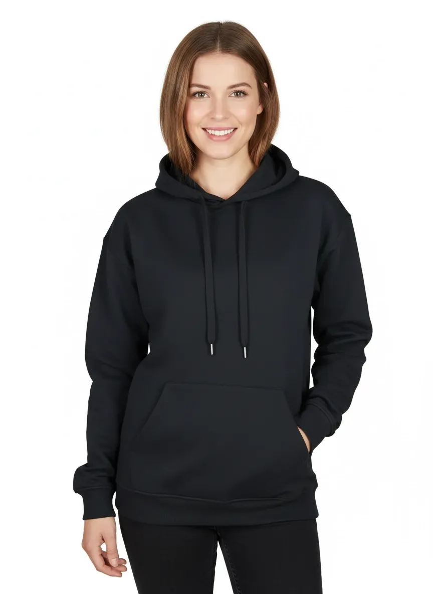 Molleton à Capuchon  NOIR