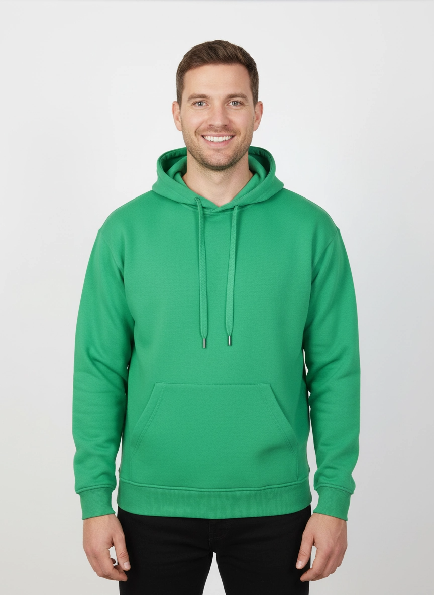 Molleton à capuchon VERT KELLY