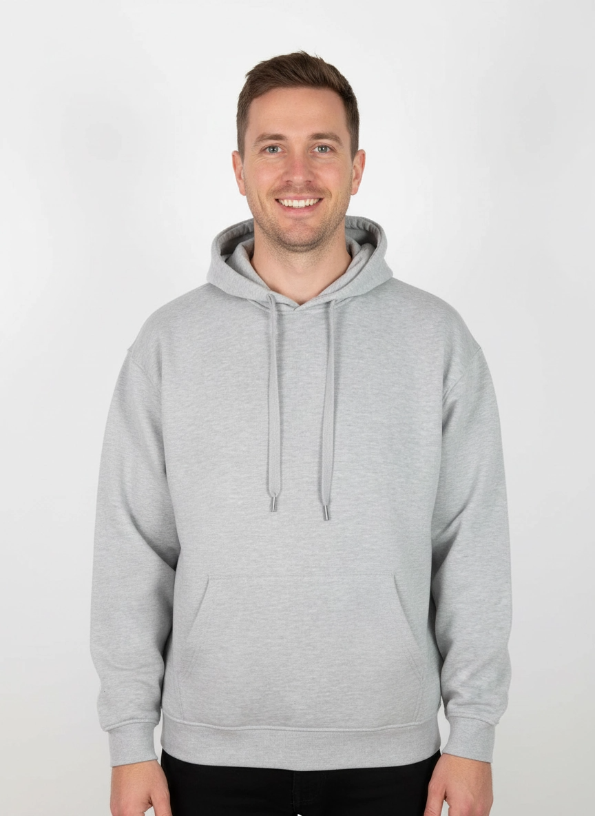 Molleton à capuchon GRIS SPORT