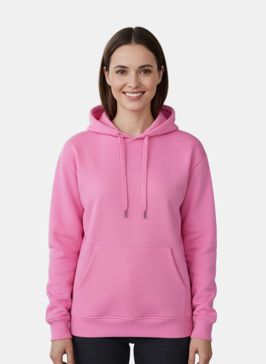 Molleton à capuchon ROSE PÂLE