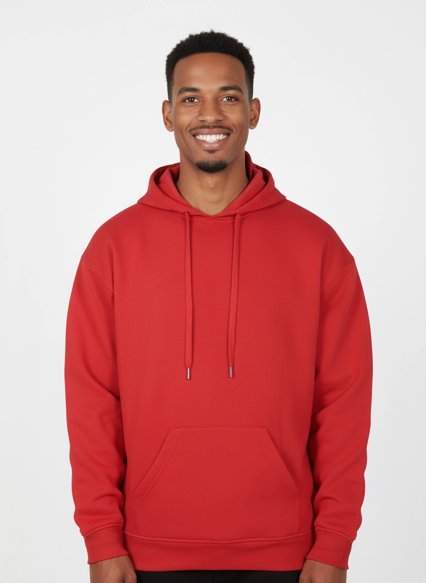 Molleton à capuchon ROUGE